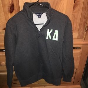 Kappa Delta Quarter Zip Crest Sweatshirt